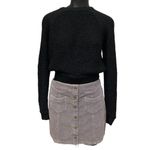She & Sky Corduroy Snap Front Mini Skirt Size Medium Photo 1
