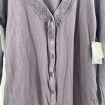 Free People  INTIMATELY Pajama Sleep Shirt Size Small NWT Boulevard Gray Thermal Photo 8