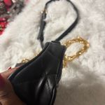 Bebe  Gia Crossbody Bag Black Quilted Faux Leather Gold Chain Strap Purse Photo 8