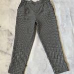 Anthropologie #91 Black Larkin Jacquard Trouser in Black Motif Photo 3