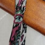 American Eagle Womens Romper Medium Purple Floral Beaded Sequin Ruffle Open Back Photo 5