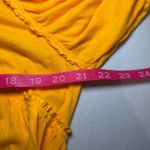 Urban Outfitters  Yellow Gold Candace Babydoll Top Large Cotton Keyhole‎ Opening Photo 6