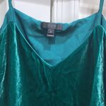 J.Crew Spaghetti Strap Green Velvet Peplum Photo 2