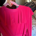 Taylor nwt fuschia dress belted faux wrap ruffle top bell sleeve size 10 Pink Photo 10