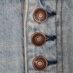 Free People NWT Distressed Light Denim Skirt Photo 7