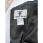 Precious Formals Sequin Mini Dress Sparkle Size 4 Blue Green Black Chunky Stones Photo 7