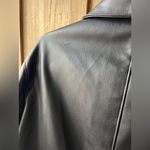 ZARA  Black faux Leather Jacket Photo 3