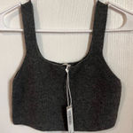 Everlane Women's Gray Cropped Cozy Stretch Tank Top Size Medium NWT Photo 0