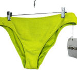 Show Me Your Mumu Show Me Your Mimi Women's Neon Green Textured Bikini Bottoms Size XXL Photo 0
