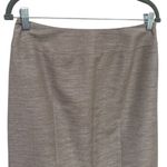 Lafayette 148  Tan and White Textured Pencil Skirt Wool Blend Career Capsule 12 Photo 2