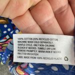 Tabitha Brown Blue Floral Puff Sleeve Maxi Dress Women Size 8 Linen Blend Resort Photo 6