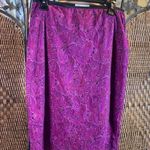 Vintage 90’s Purple Paisley Sheer Overlay Skirt Size L Size L Photo 0