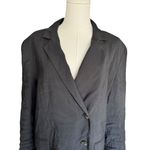 Madewell  - Relaxed Blazer in Softdrape True Black Sz M Photo 3