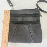 Embassy Genuine Soft Leather Crossbody Purse Fanny Pack Hips Bag Dark Brown 7” Black Photo 8