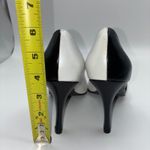 Monzo Franco Womens 6.5M Pandora Two Tone Black White Leather Stilettos Career Size 6.5 Photo 7