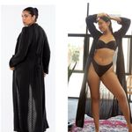 SAVAGE x FENTY woven‎ Jacquard Robe Black Photo 1