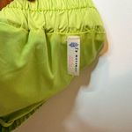 Free People FP Movement Women's Size Large High Rise Smocked Brief Lined Shorts Green Photo 1