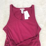 l*space L* Cypress Burgundy Red Wrap Front Mini Tank Dress Casual Beach Size Small Photo 4