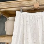 ZARA NWT  Women’s Cotton Lined Embroidered Eyelet Maxi Skirt Size XL Photo 12