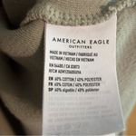 American Eagle Tan Henley Sweatshirt Oversized Sz XS Photo 5