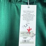 Never A Wallflower‎ Saint Sinner Top Blouse Emerald Green Silk Satin Sz M NWT Size M Photo 3