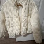 Dry Goods White Puffer Coat Photo 0