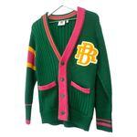 Banana Republic Athletics Varsity Logo Cardigan Green Pink Yellow Size XS Photo 4