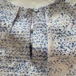 Anthropologie Violet + Claire Light Blue Print Sleeveless Blouse L Photo 3