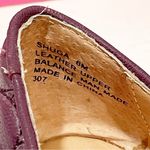 Betsey Johnson  Size 6 Rhinestone Tiger Purple Quilted Shuga Ballet Flats Leather Photo 4