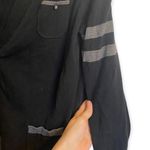 Tommy Hilfiger Black and Gray Button Down Long Sleeve Sweater Size Medium Photo 2