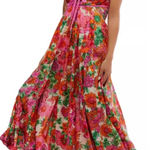 Free People NWOT  Dream Weaver floral flowy Maxi Dress Ivory Combo sz L Photo 0