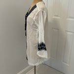 Raga White Navy Embroidered Tunic Cover Up Photo 2
