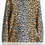 St. John Collection NEW Satin Back Leopard Print Shirt Size Small Photo 0