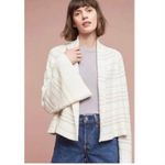 Anthropologie  moth bell sleeves‎ open front cotton sweater cardigan medium Photo 2