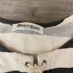 Maybe Baby Striped Lace up Sweatshirt L White Size L Photo 5