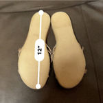 Women's Fabio Maggenti Gold Silver Rhinestone Wedge Sandals US 8M Size 12 Photo 5