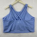 Athleta  Blue Strappy Back Crop Tank Top Bralette Workout Athleisure Size 2X Photo 1
