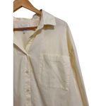 Pistola Sloane oversized buttondown Shirt in Butter yellow size Large f#BTRYL Photo 2
