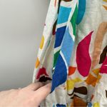 Tabitha Brown for Target‎ Linen Blend Botanical Puff Sleeve Mini Dress Sz XS White Photo 6