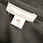 Gap  | Solid Black Modern Boatneck High Neck Zipper Back Dress Midi 3/4 | XXL Photo 4