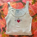 Brandy Melville rare cupid “in the mood for love” white heart graphic print tank top Photo 5