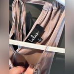 Lulus New Purple Beige  Silk Top, Small Photo 1