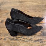 Topshop Black Suede Block Heels size 9.5 (40) EUC Photo 8