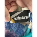 VTG Mainstream 90s Swim Dress | Neon Abstract Teal Blue Pink Skirted Swimsuit 16 Size 16P Photo 6