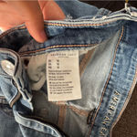 American Eagle Outfitters Women's Ripped Blue Jean Shorts Photo 1