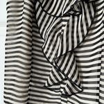 Xhilaration Striped Ruffle-Front Tank - Size M Photo 1
