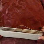 Giani Bernini  Cream Wristlet Clutch Photo 5