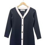 NEW Sonnet James Lou Dress Black & White Textured Waffle Knit Play Dress Size XS Photo 4