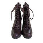 Soda  Womens Shoes Sz 9 Balboa Brown‎ Block Heel Combat Moto Boots Lug Sole Y2K Photo 3