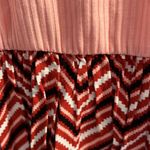 Candie's  peach and chevron top size L Photo 1